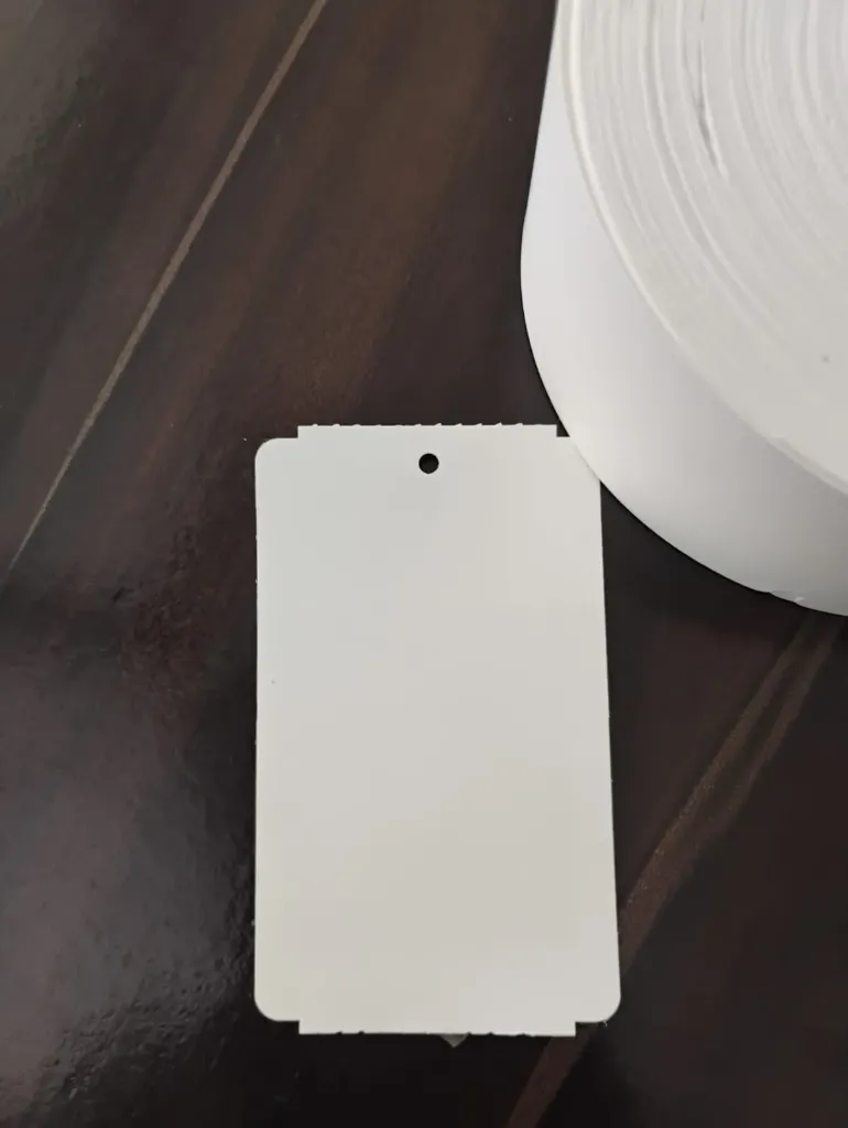 Synthetic Tag 50x84.66 MM (Plain White)