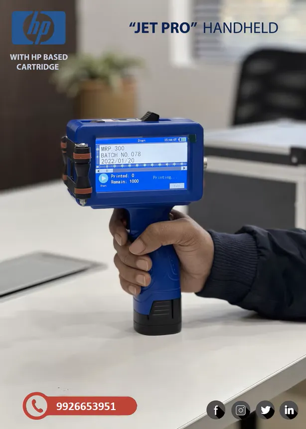 Handheld TIJ Printer for Batch Coding